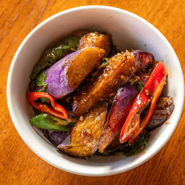 Stir Fried Chinese Eggplant.