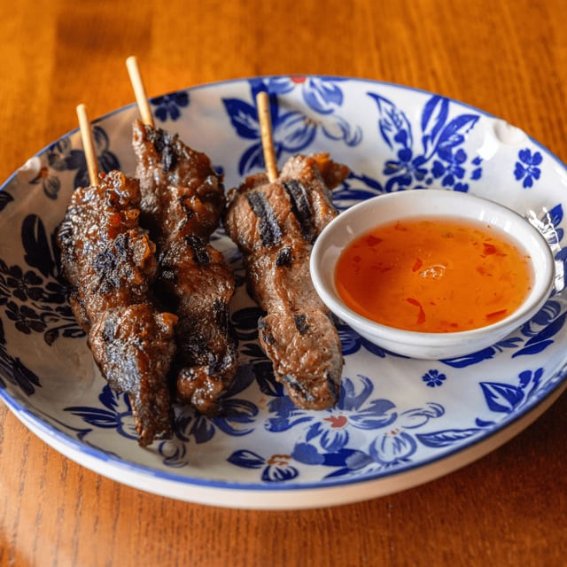 Moo Ping - BBQ Pork Skewers.