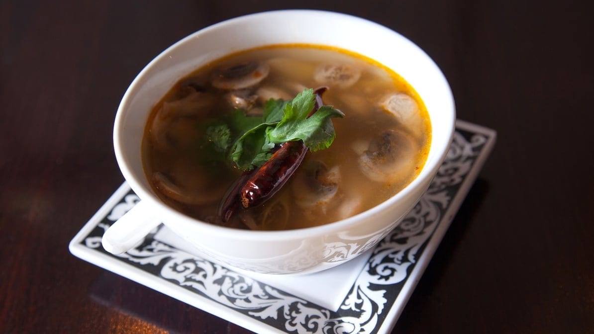 Tom Yum - Hot & Sour Lemongrass Soup.