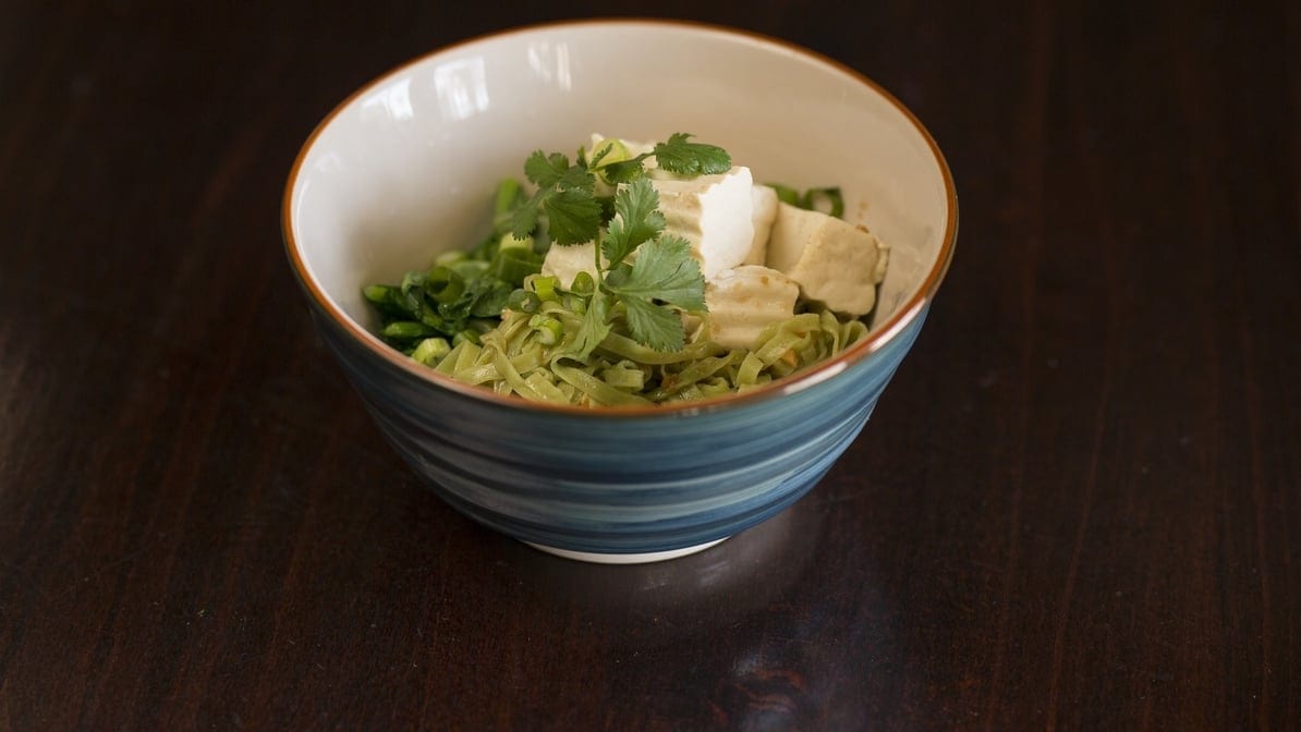 Ba Mee Yolk Jae - Vegan Jade Noodle.